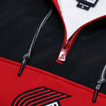 Portland Trail Blazers New Era Logo Quarterzip Hoodie - S - 