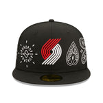 Portland Trail Blazers New Era Paisley Fitted Hat