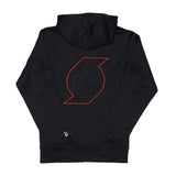 Portland Trail Blazers New Era Red Line Full Zip Hoodie