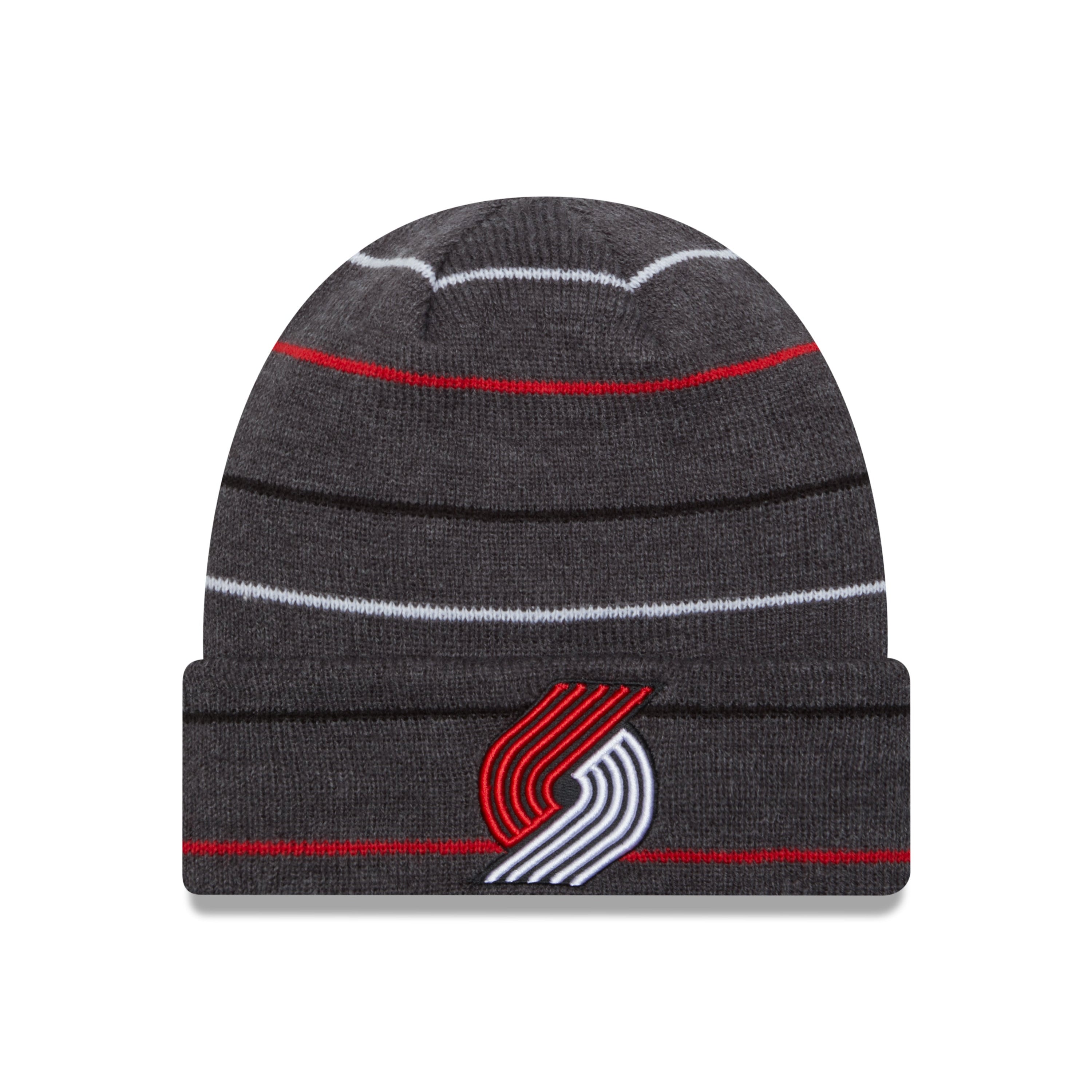 Portland Trail Blazers New Era Rowed Knit Beanie - OSFM - 