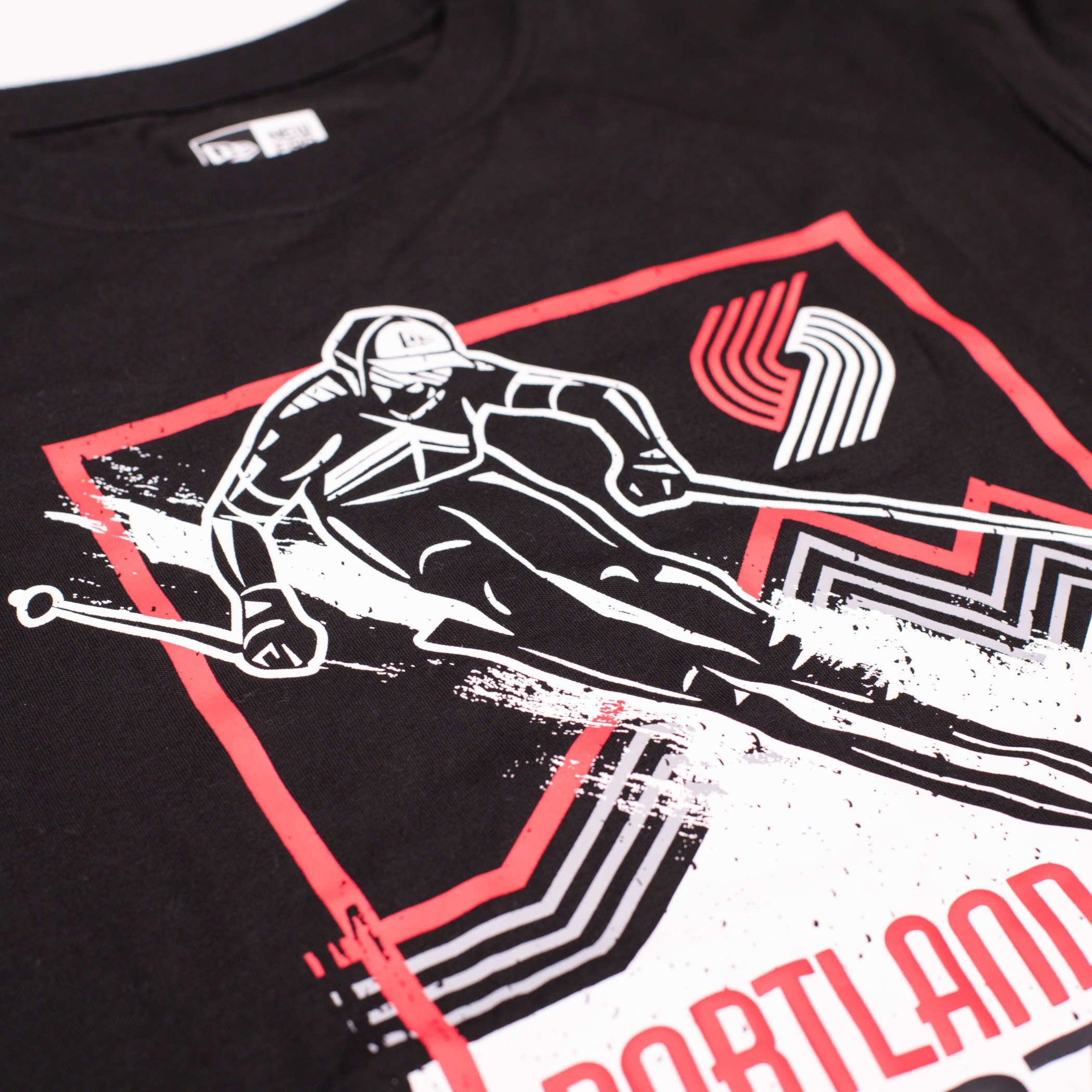 Portland Trail Blazers New Era Ski Tee - S - 