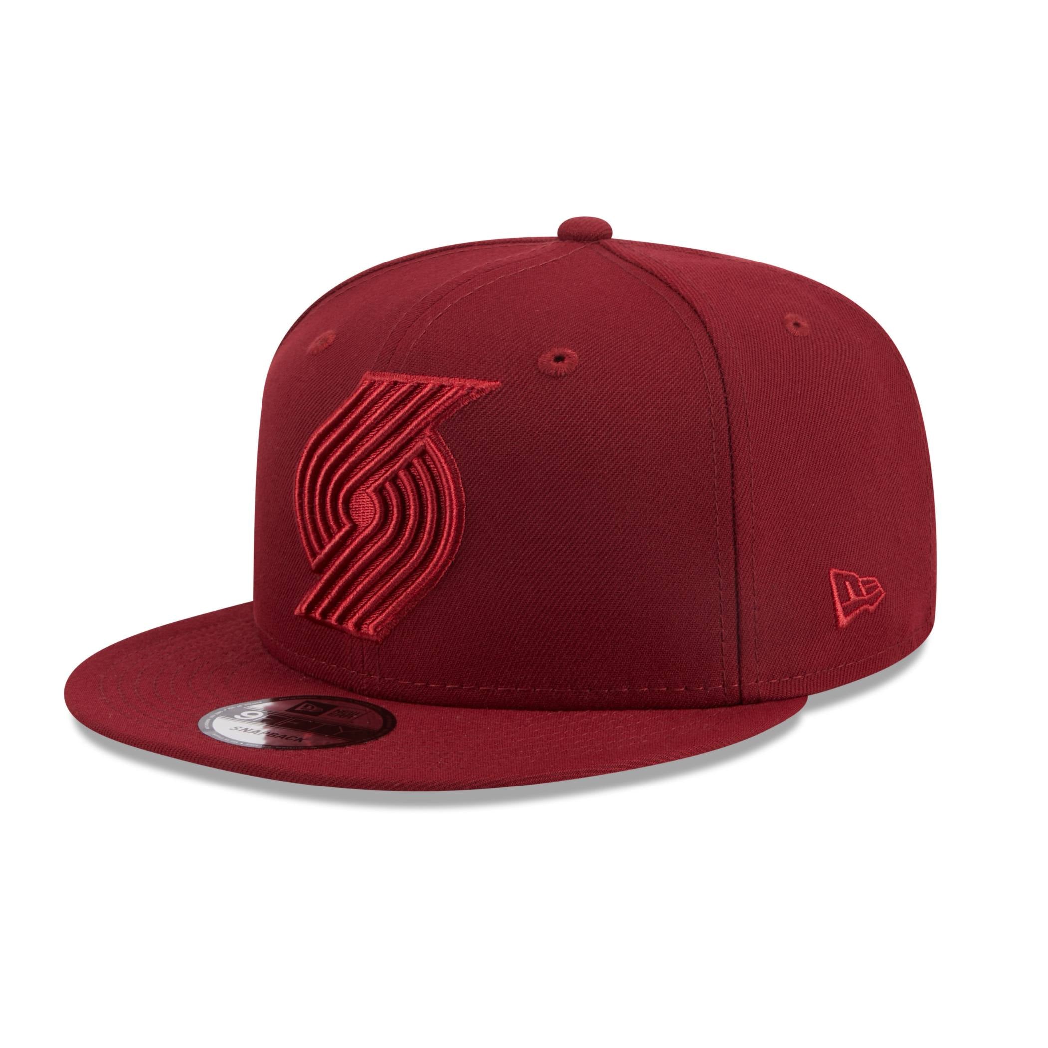 Portland Trail Blazers New Era Tonal Color Pop Wine Snapback - OSFM - 