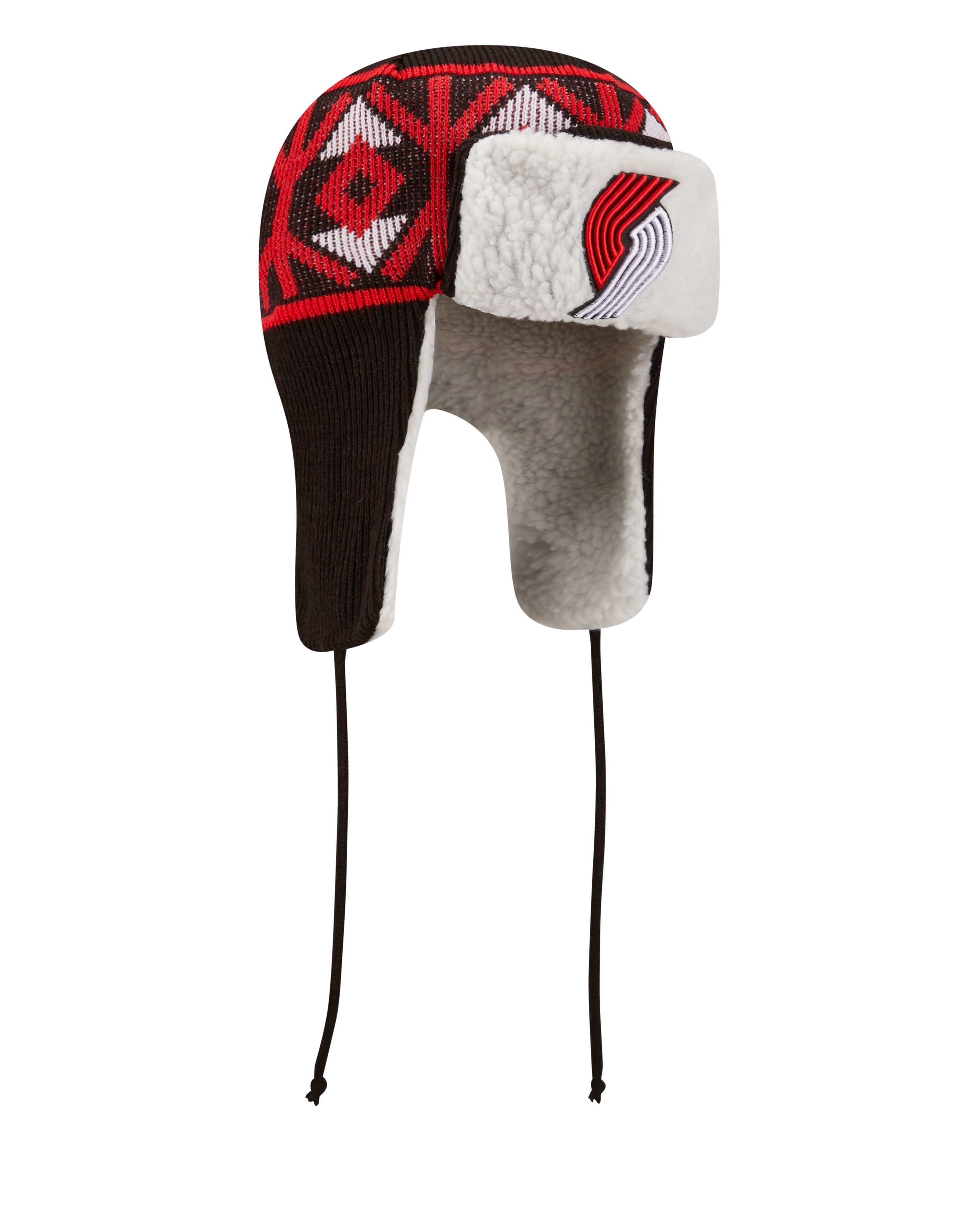 Portland Trail Blazers New Era Trapper Knit Hat - OSFM - 