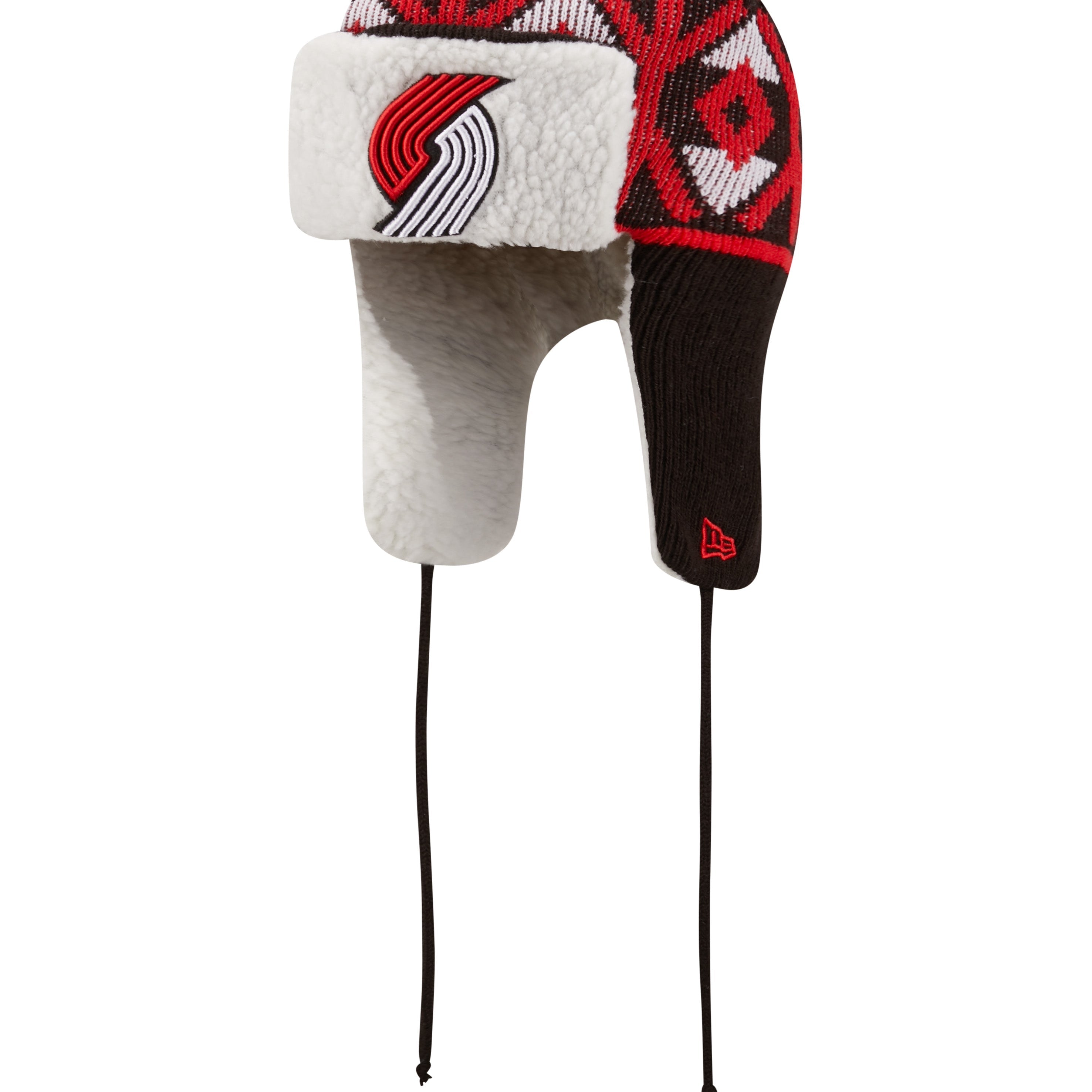 Portland Trail Blazers New Era Trapper Knit Hat - OSFM - 