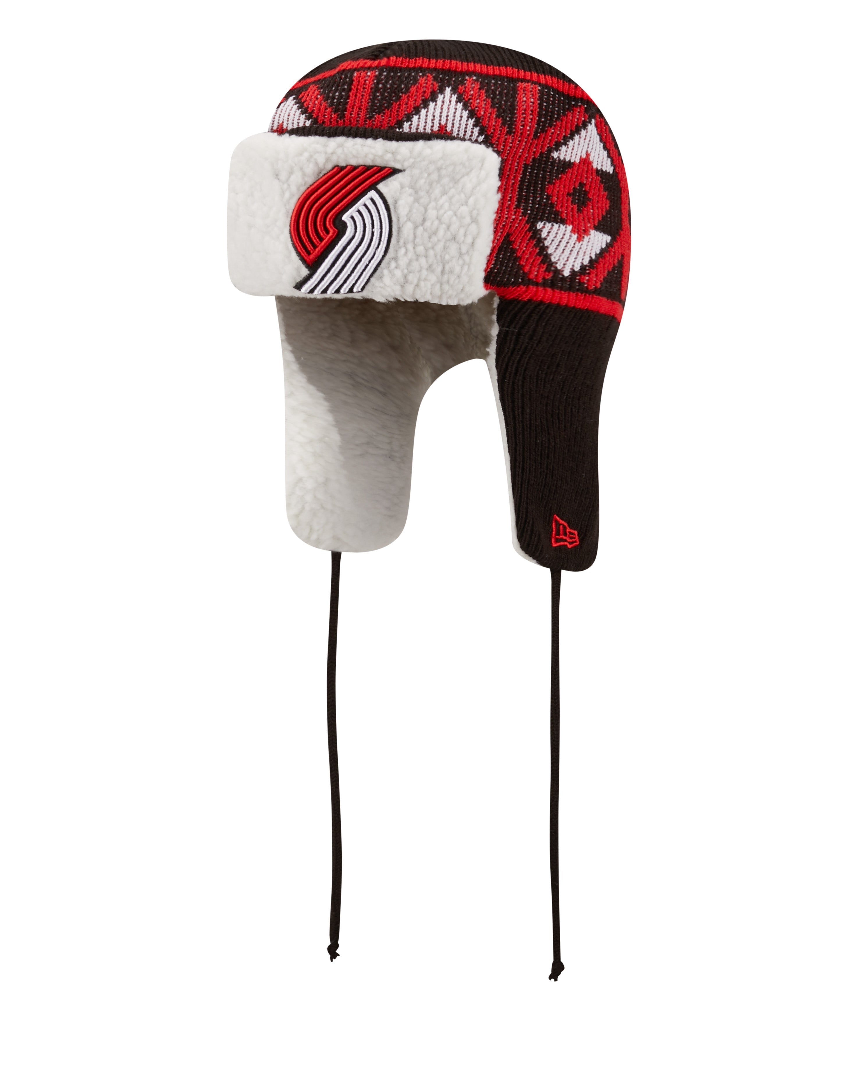 Portland Trail Blazers New Era Trapper Knit Hat - OSFM - 