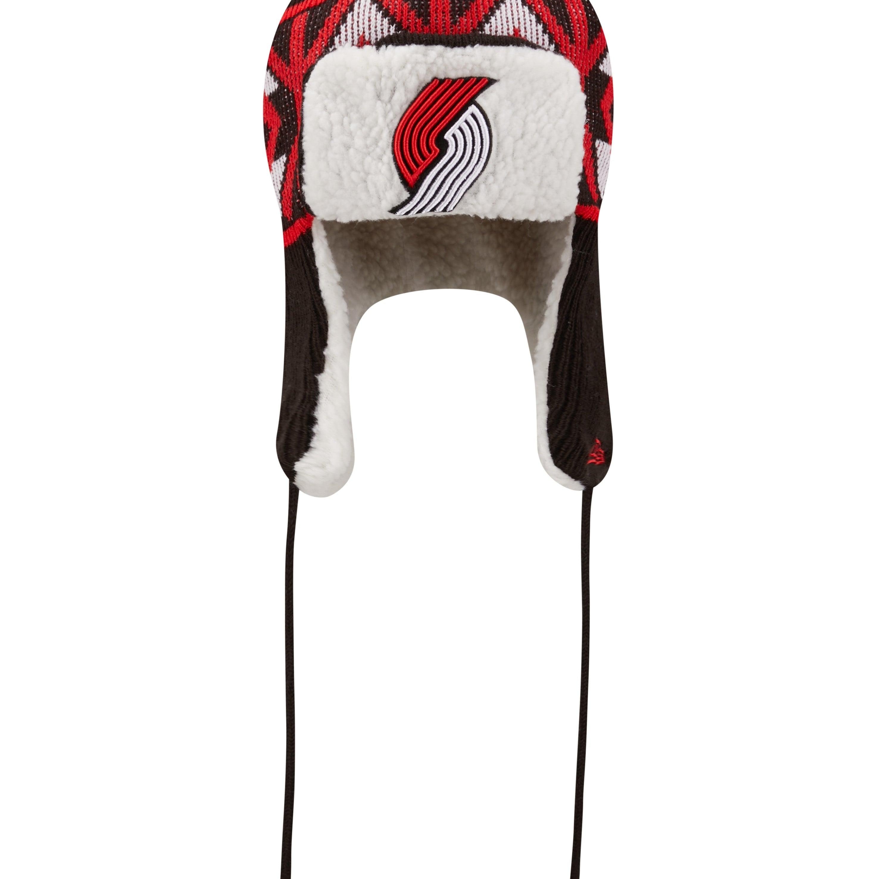 Portland Trail Blazers New Era Trapper Knit Hat - Rip City Clothing