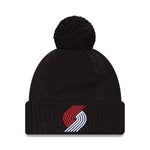 Portland Trail Blazers New Era Women's Cable Knit Black - Rip City Clothing