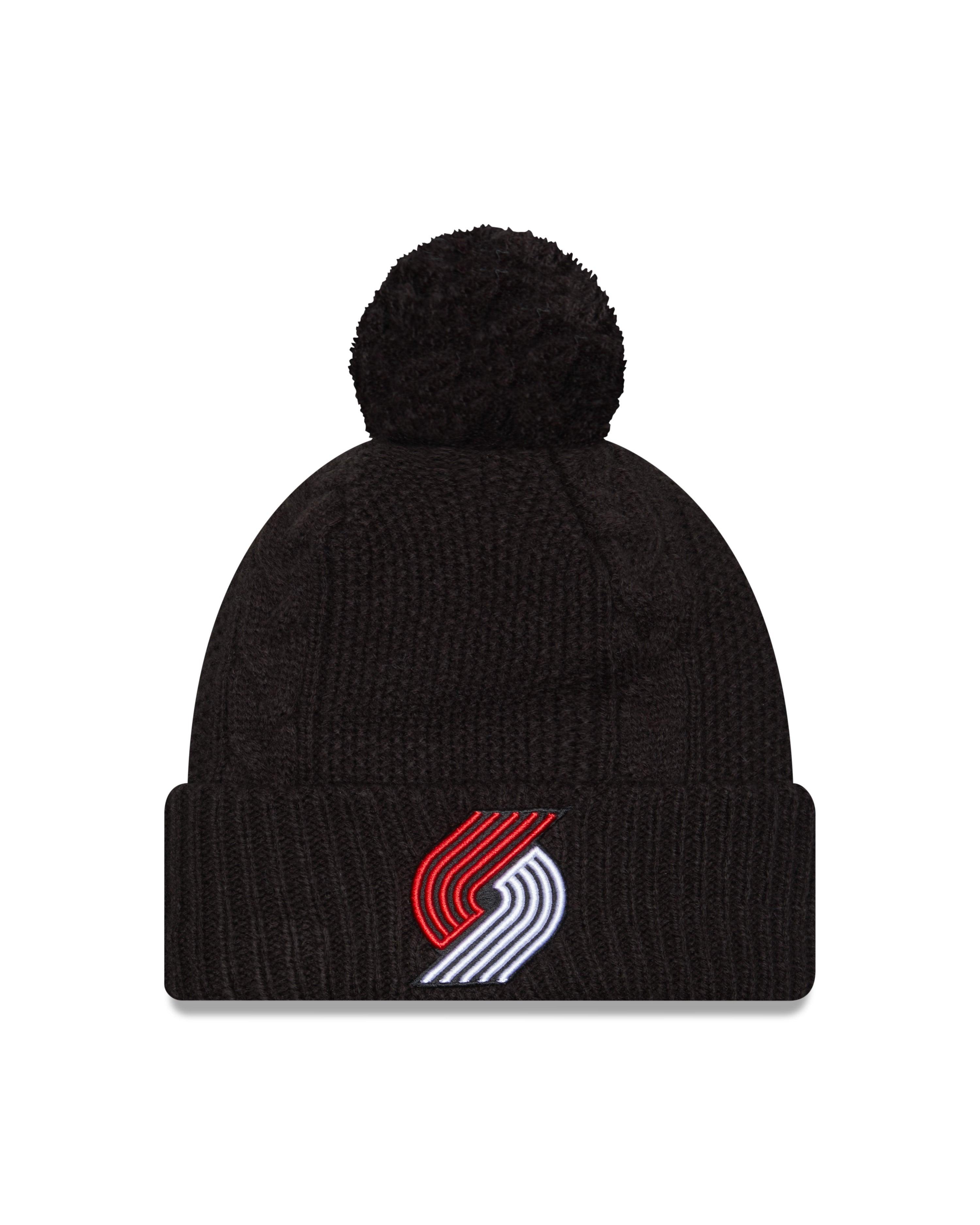 Portland Trail Blazers New Era Women's Cable Knit Black - Rip City Clothing