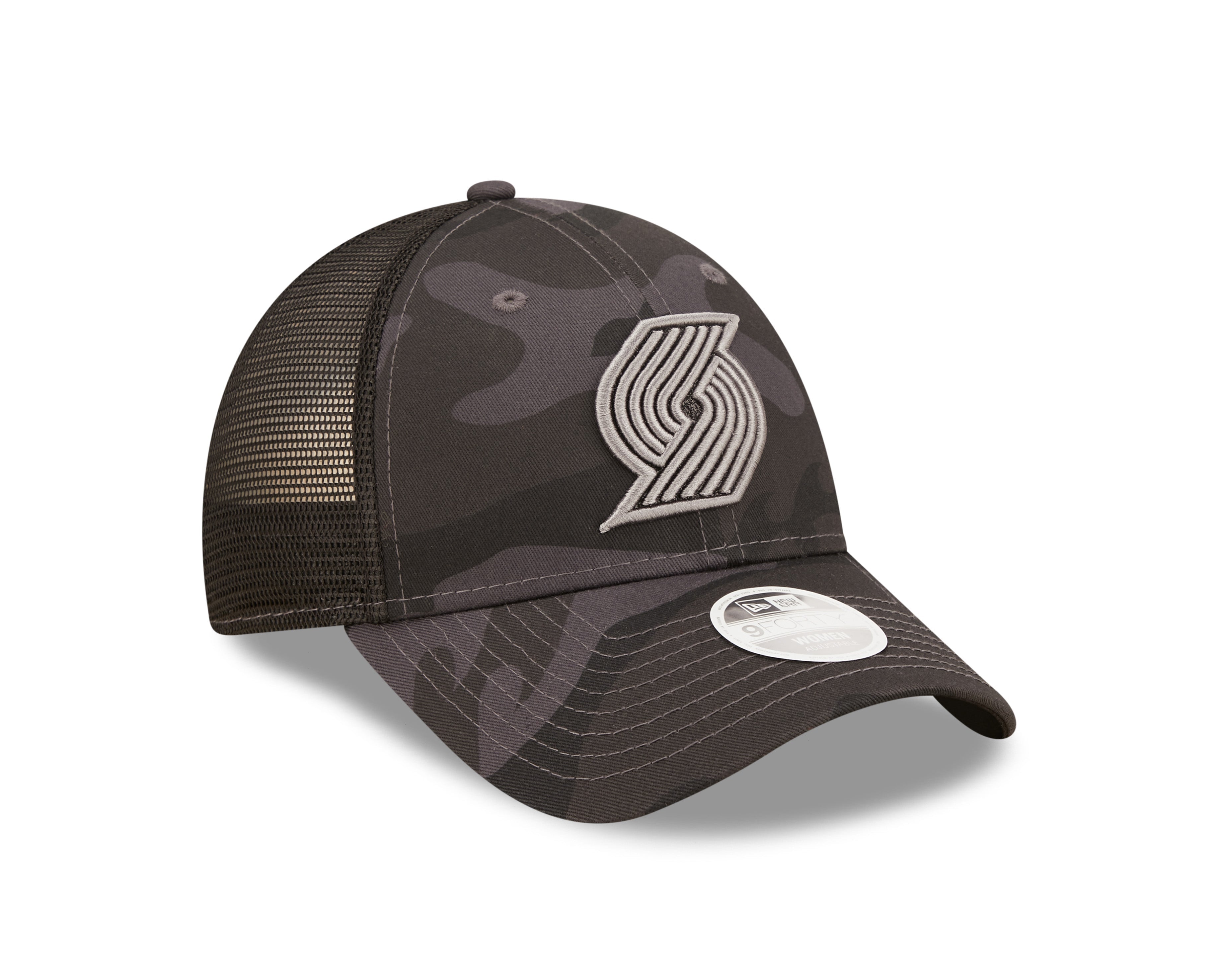 Portland Trail Blazers New Era Women's Camo Glam Cap - OSFM - 