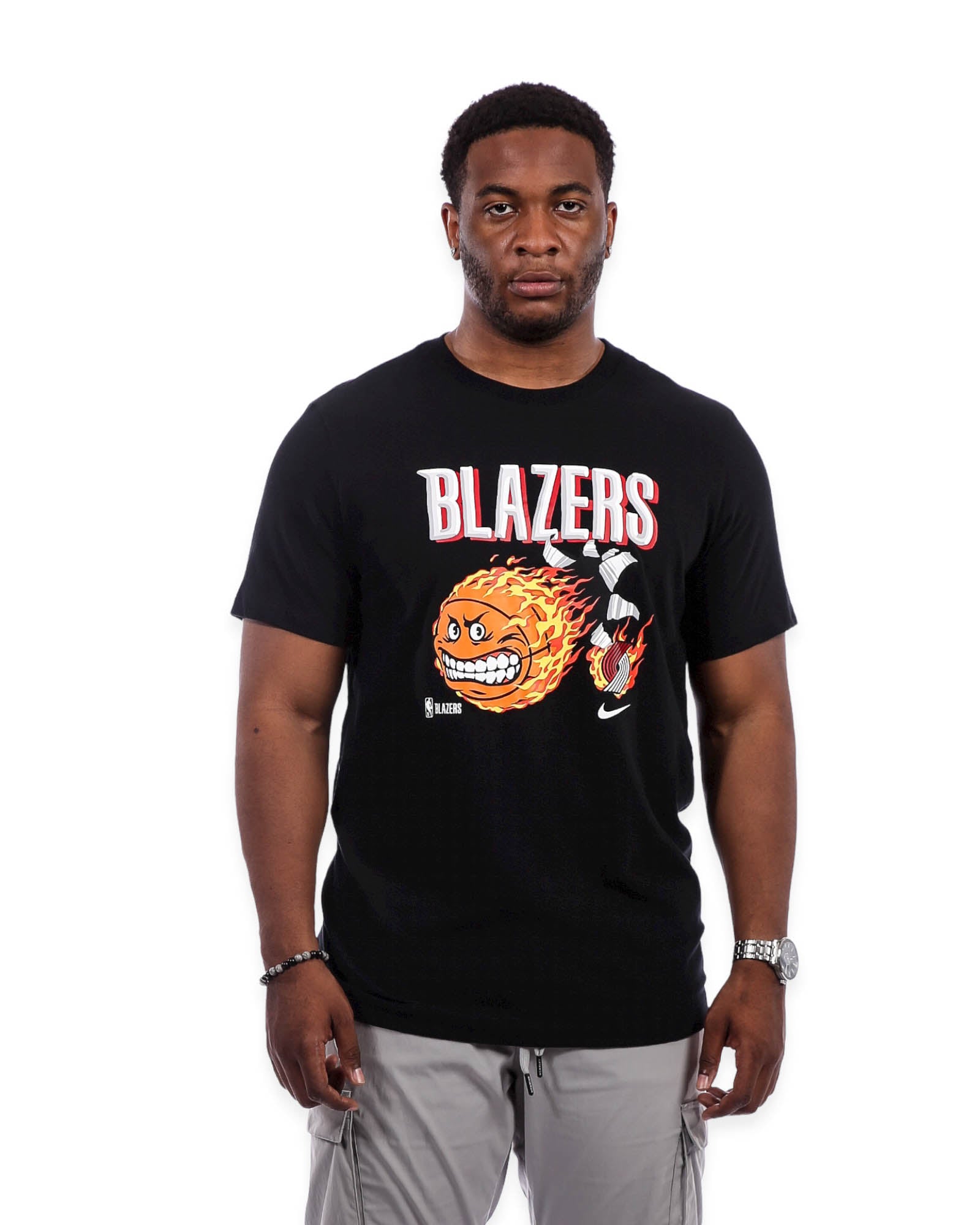 Portland Trail Blazers Nike Cartoon Ball T - Shirt - XS - 