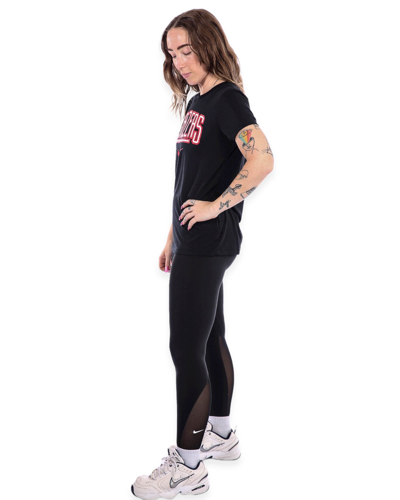 Portland Trail Blazers Nike Glow Women's Black T - Shirt - S - 