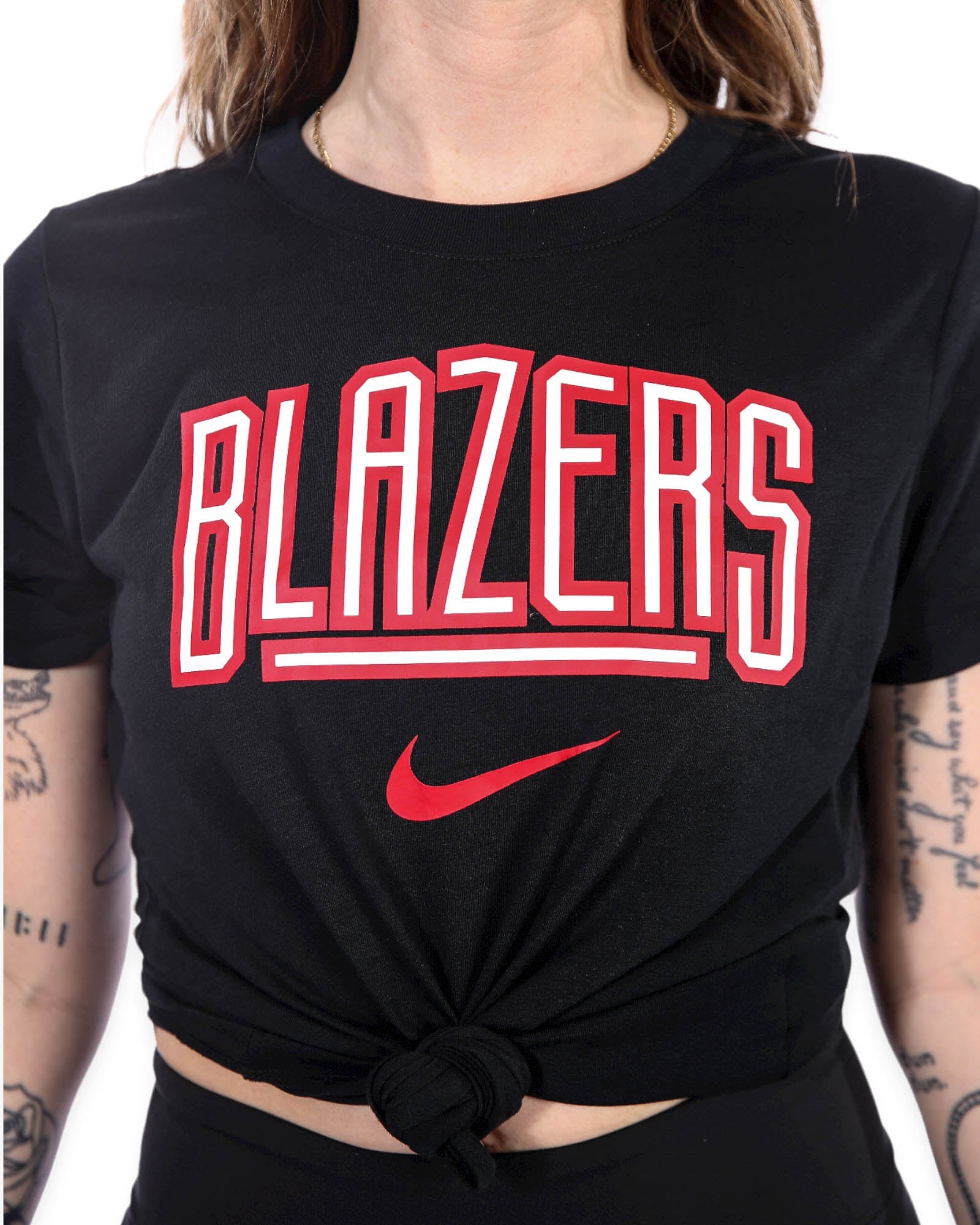 Portland Trail Blazers Nike Glow Women's Black T - Shirt - S - 