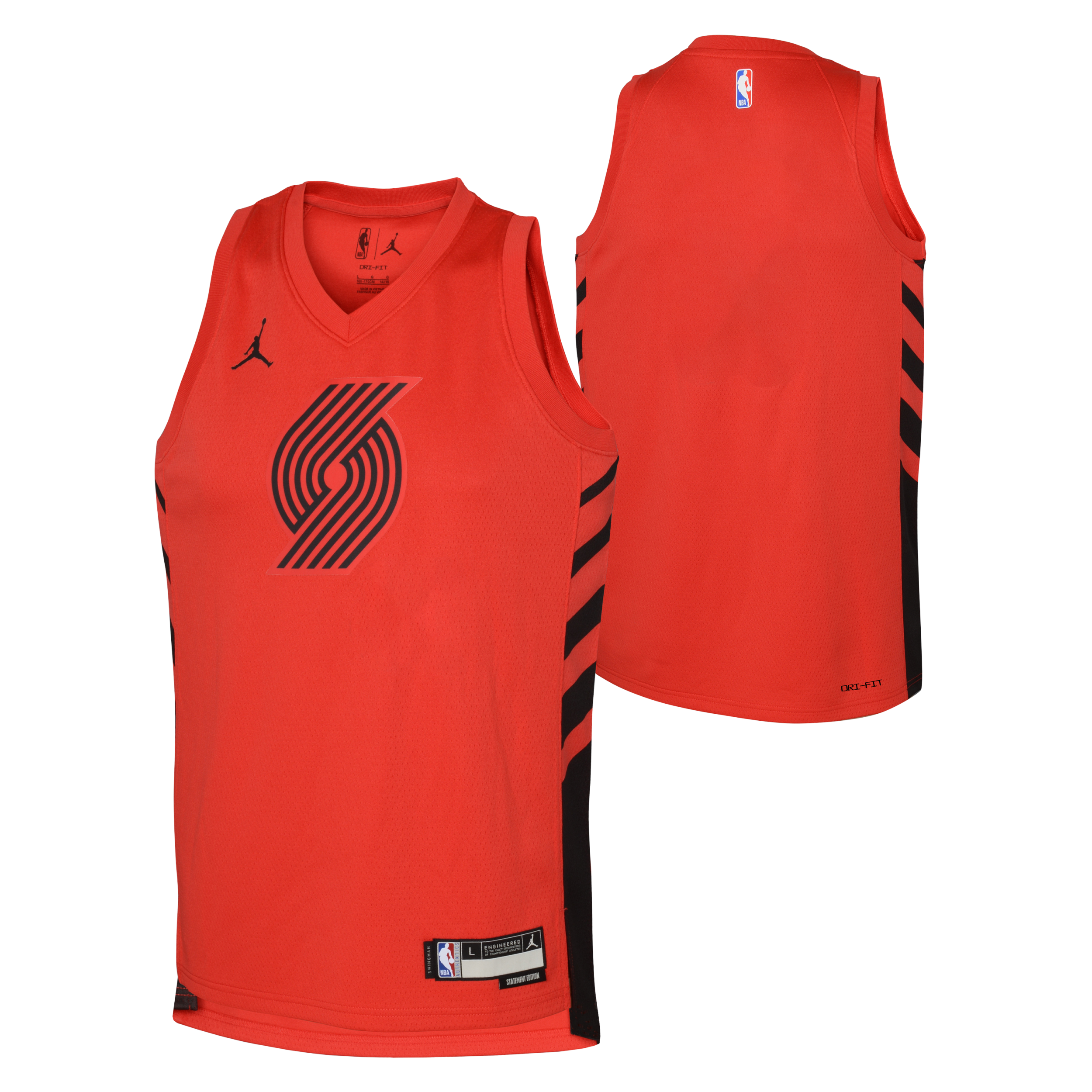 Portland Trail Blazers Nike Jordon Youth Replica Statement Jersey - Custom, Player Or Blank