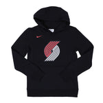 Portland Trail Blazers Nike Kids Essential Fleece Black Pullover - Rip City Clothing