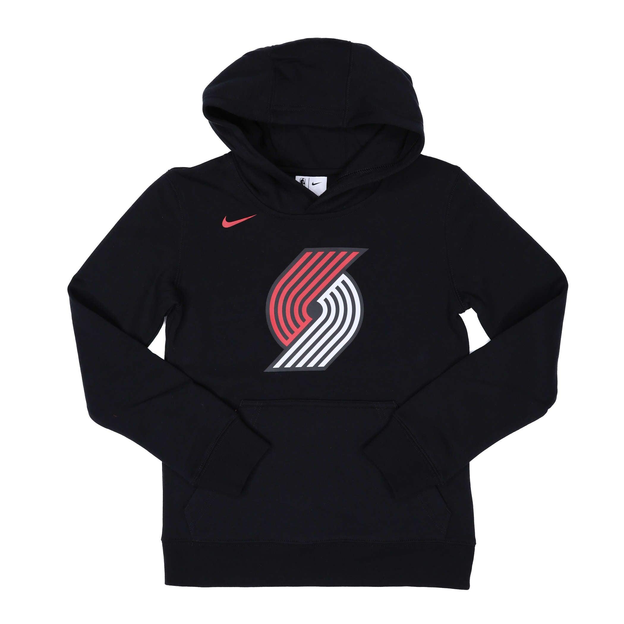 Portland Trail Blazers Nike Kids Essential Fleece Black Pullover - Rip City Clothing