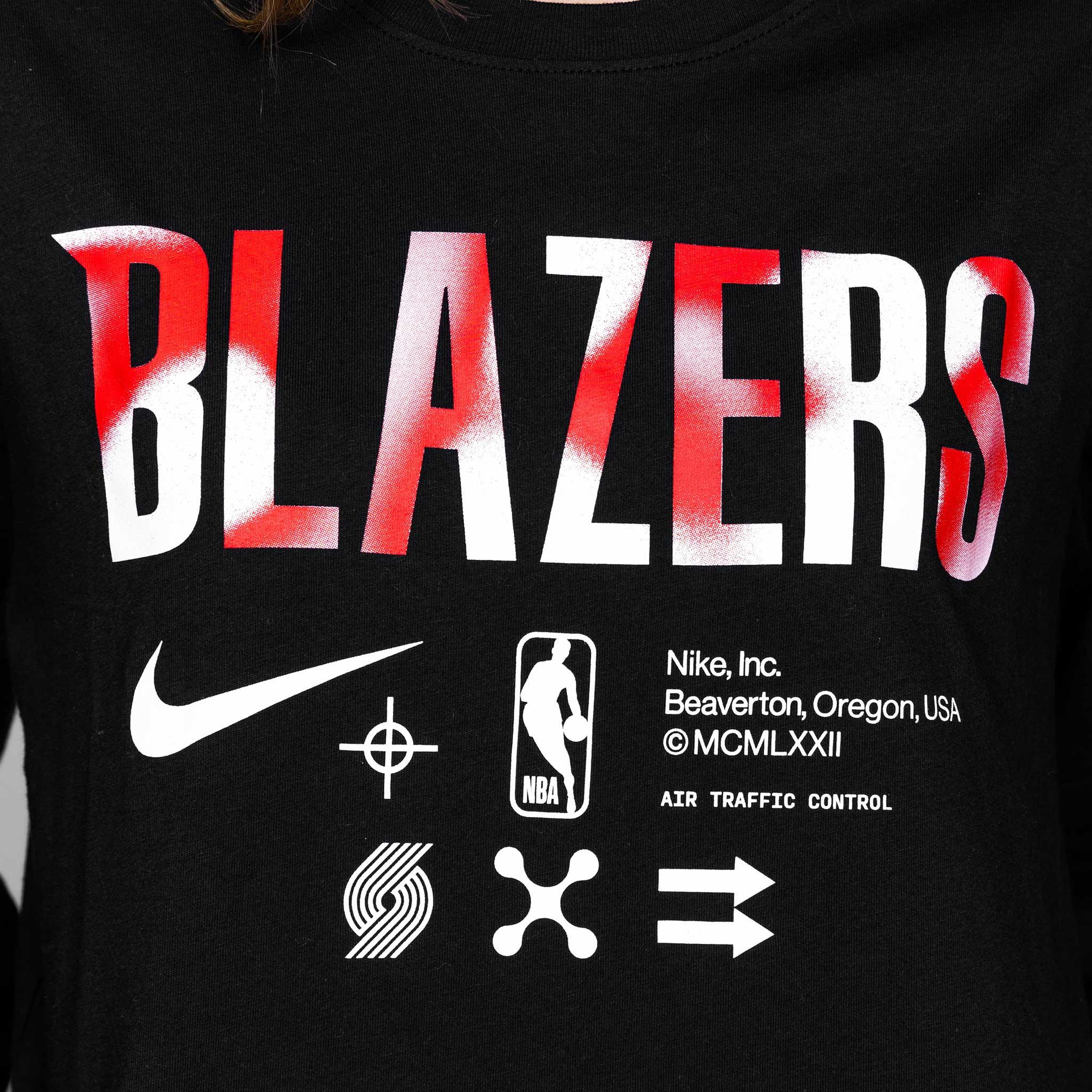 Portland Trail Blazers Nike Post Up Long Sleeved T-shirt - Rip City Clothing