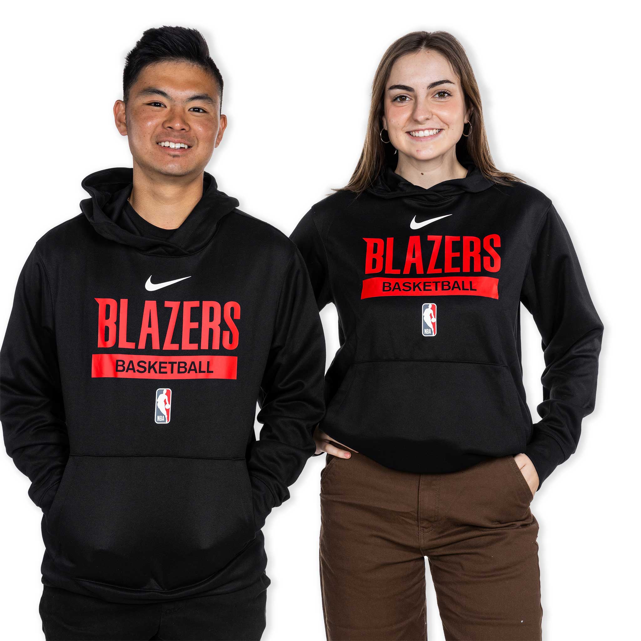 Nike Youth Boys and Girls Red Portland Trail Blazers Spotlight Practice  Performance Pullover Hoodie
