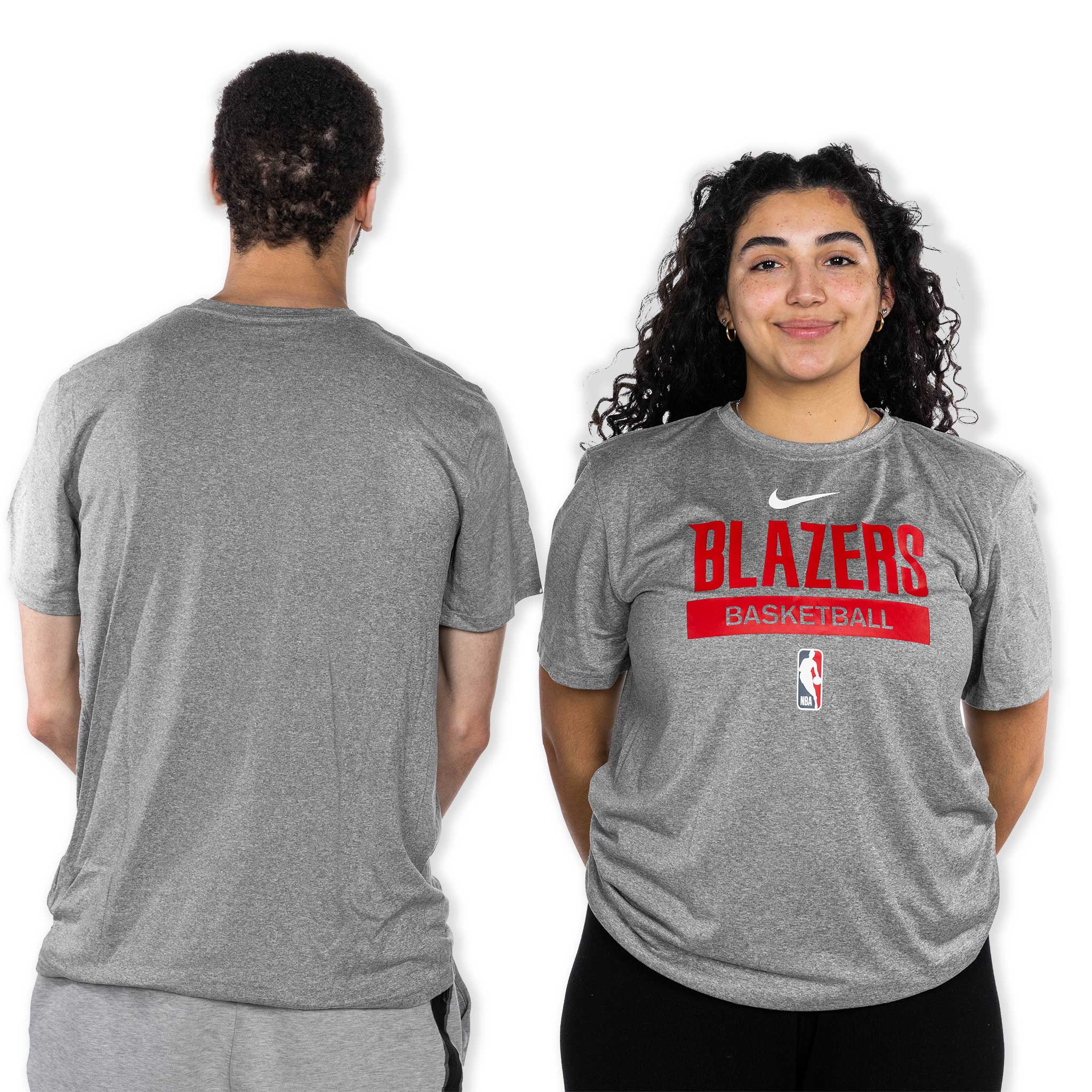 Portland Trail Blazers Nike Team Practice T - Shirt - Gray - XS - 