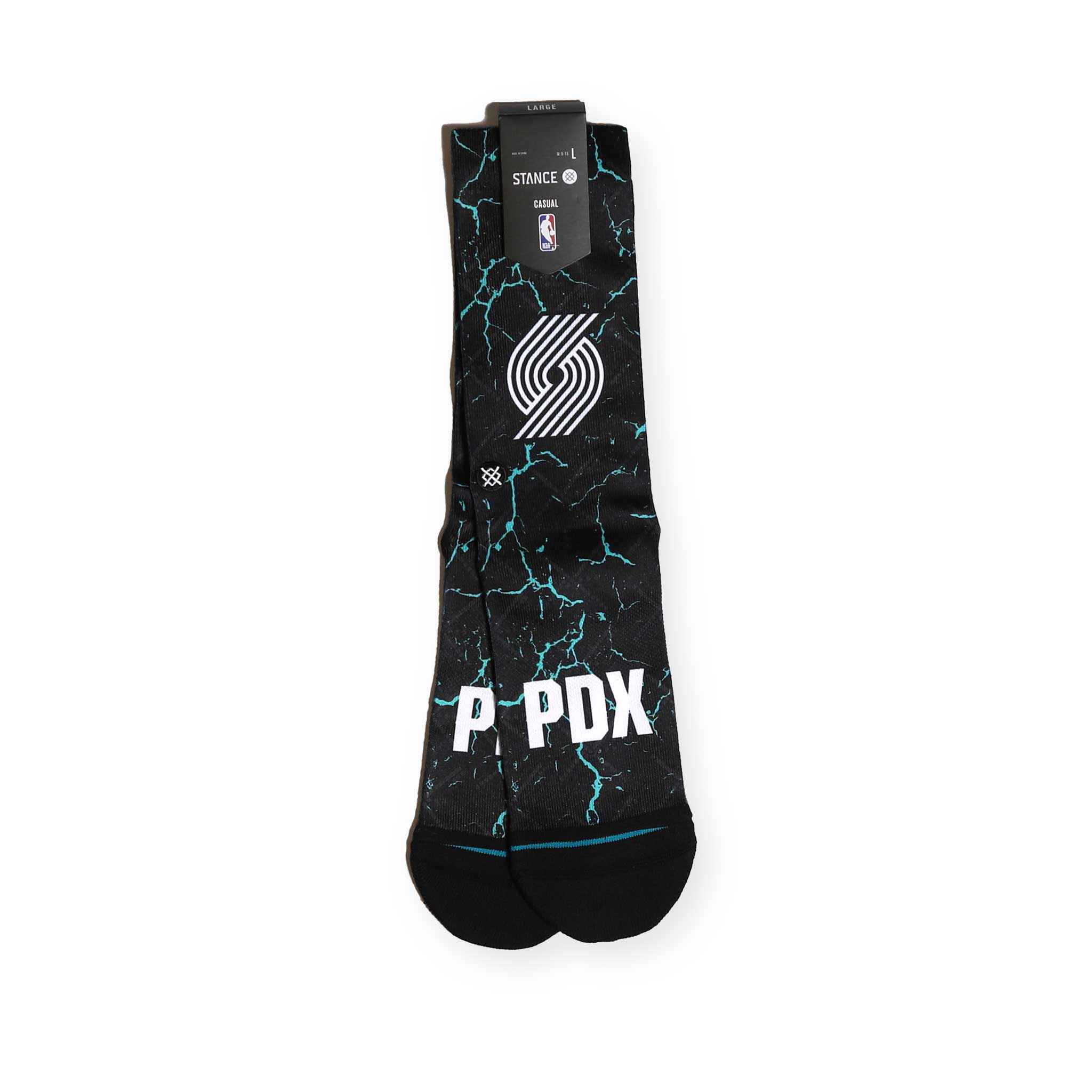 Portland Trail Blazers PDX City Logo Socks