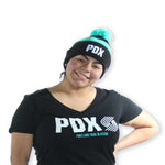 Portland Trail Blazers PDX City Teal Stripe Knit