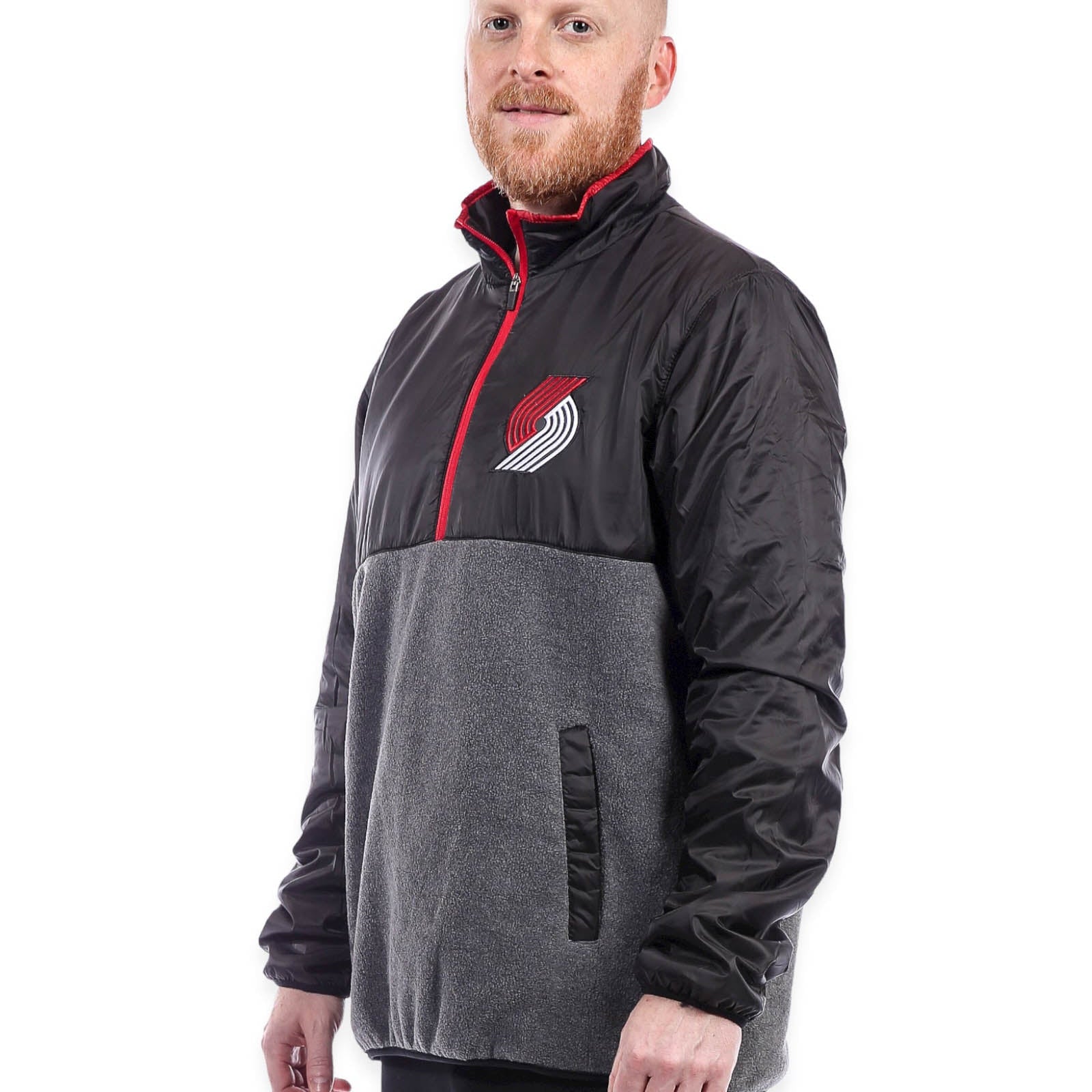 Portland Trail Blazers Peace Maker Black Pullover Jacket - Rip City Clothing