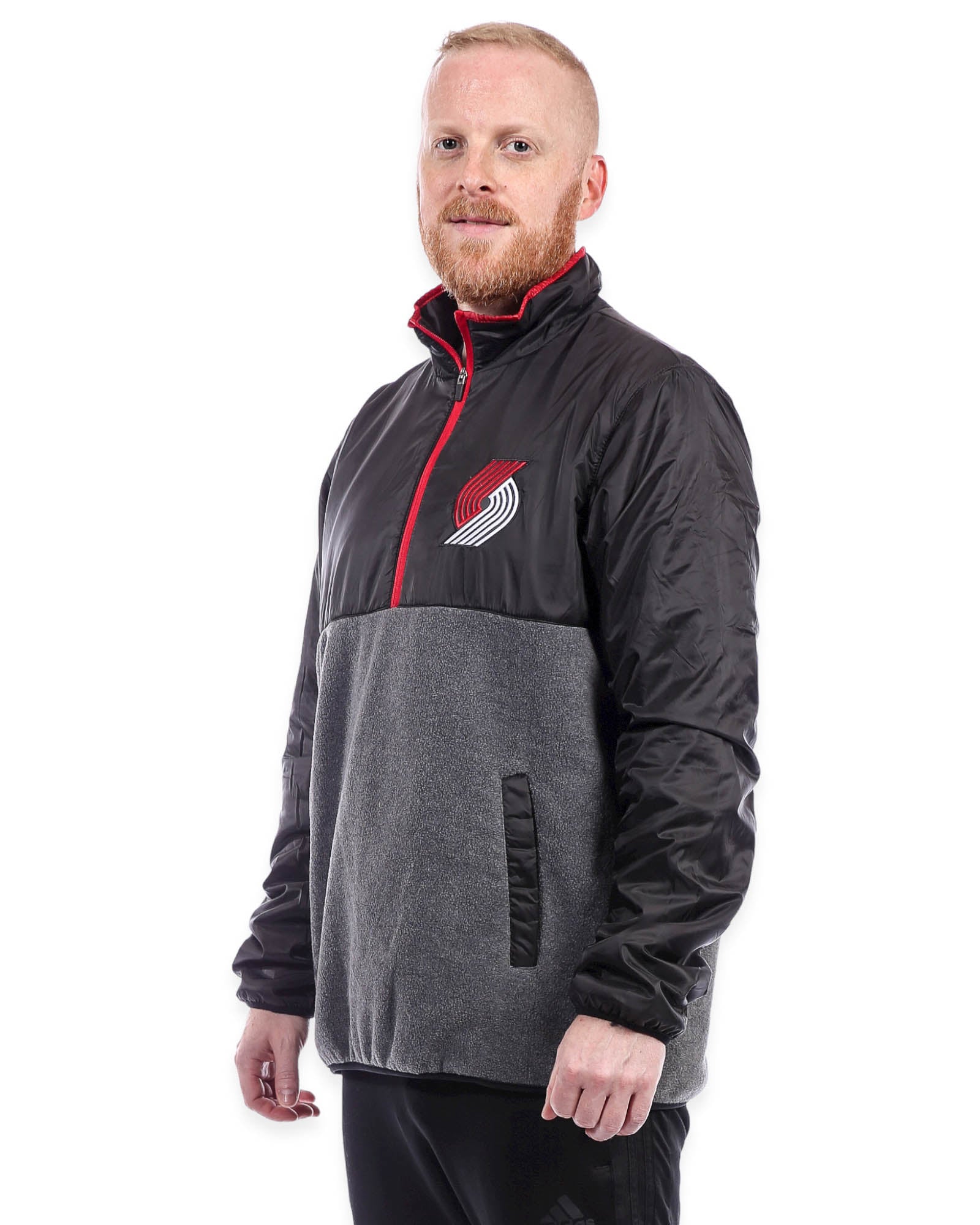 Portland Trail Blazers Peace Maker Black Pullover Jacket - S - 