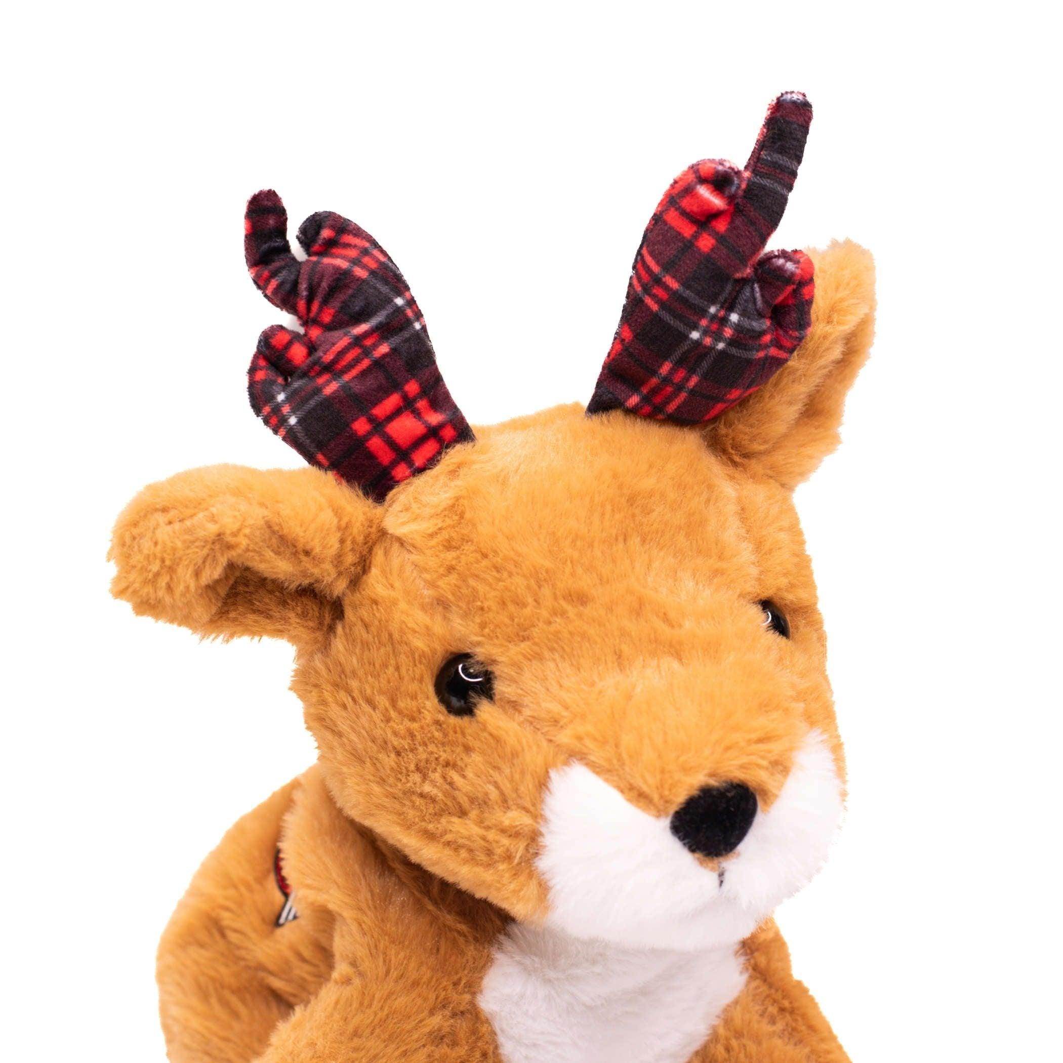 Portland Trail Blazers Plaid Reindeer Plush - Rip City Clothing