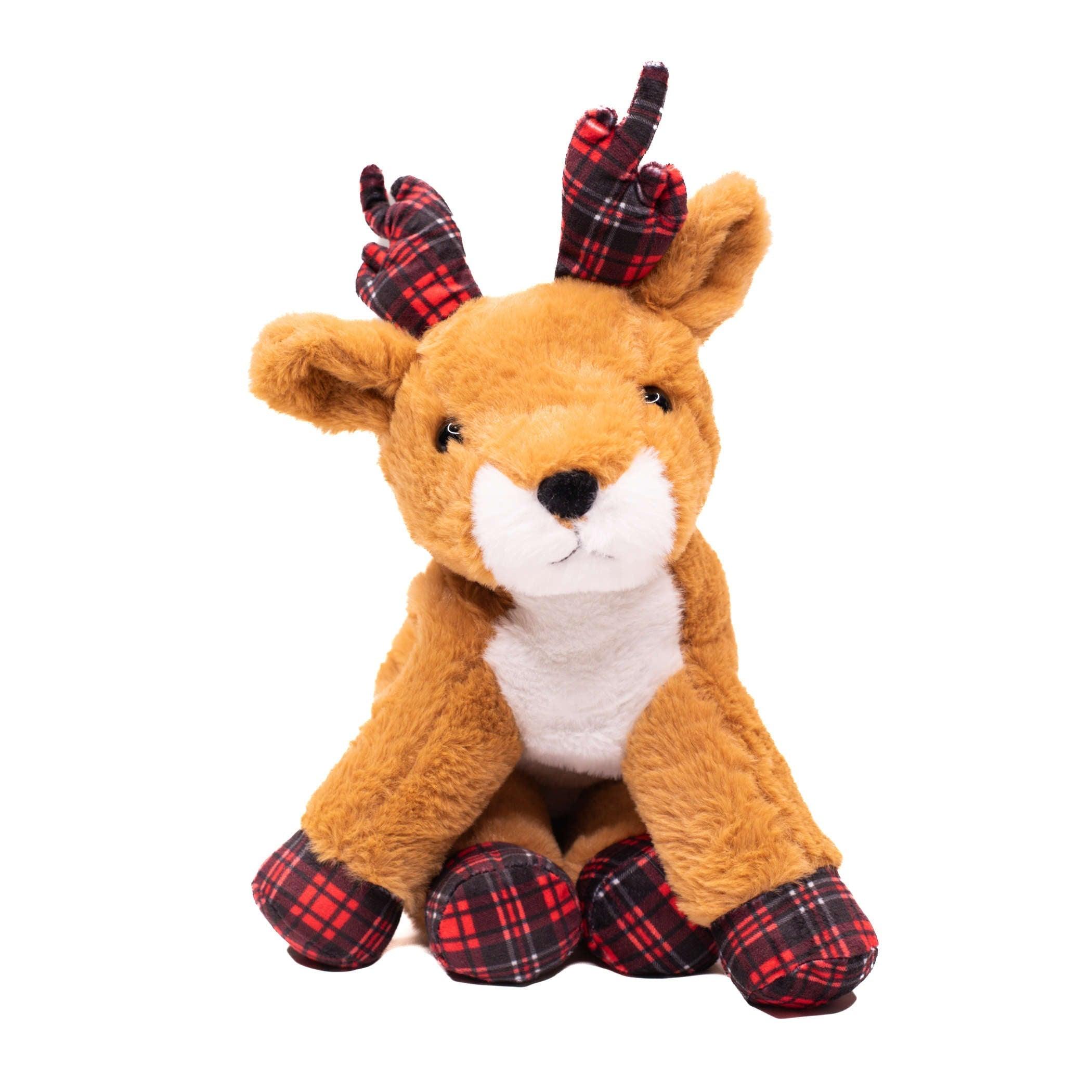 Portland Trail Blazers Plaid Reindeer Plush - Rip City Clothing