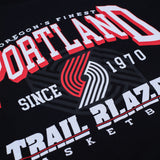 Portland Trail Blazers Qore Women's Oversized Black T - Shirt - S/M - 