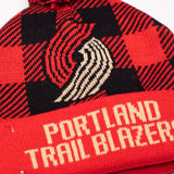 Portland Trail Blazers Retro Plaid Light Up Knit Beanie