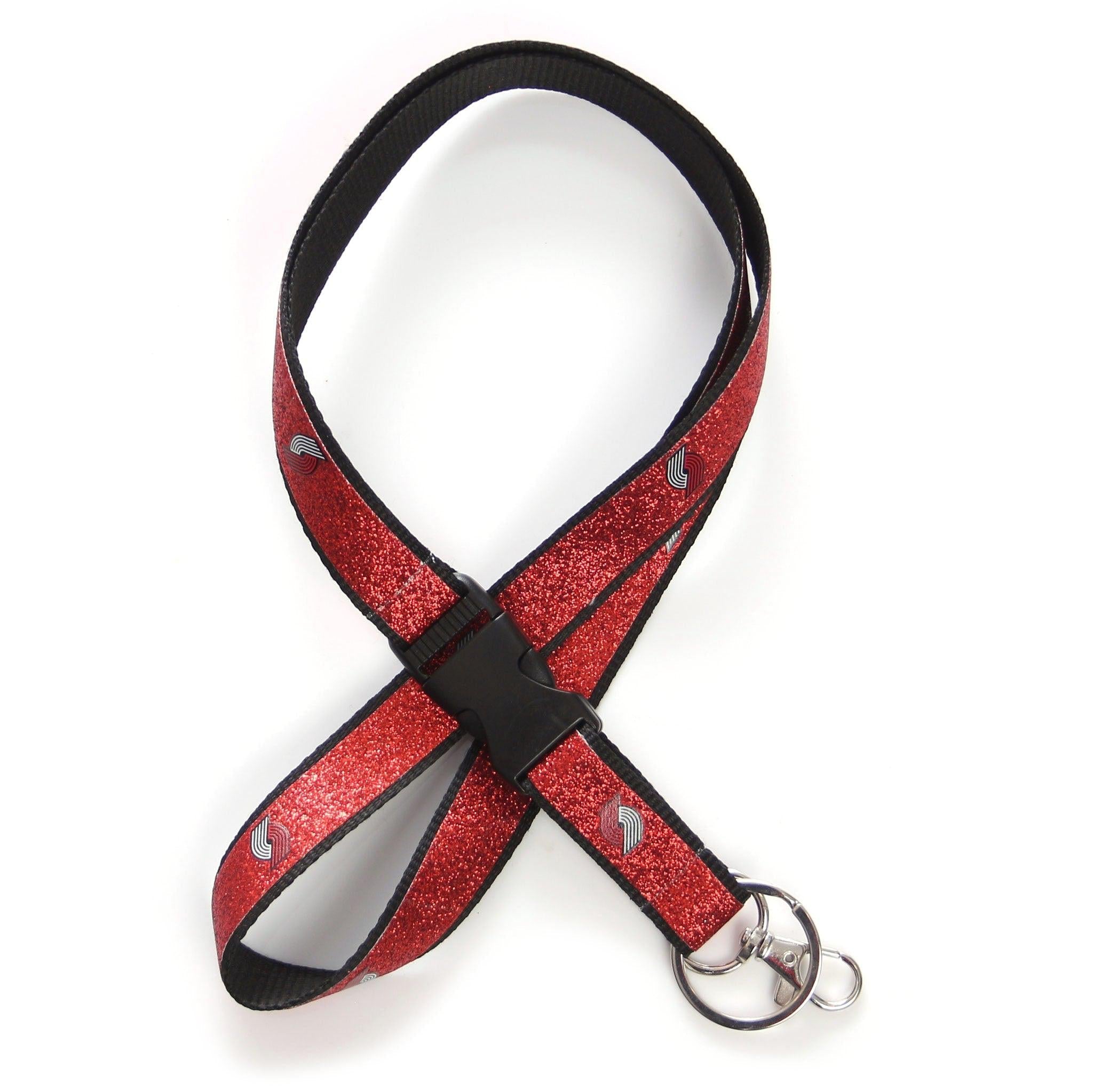 Portland Trail Blazers Sparkle Red Lanyard - 