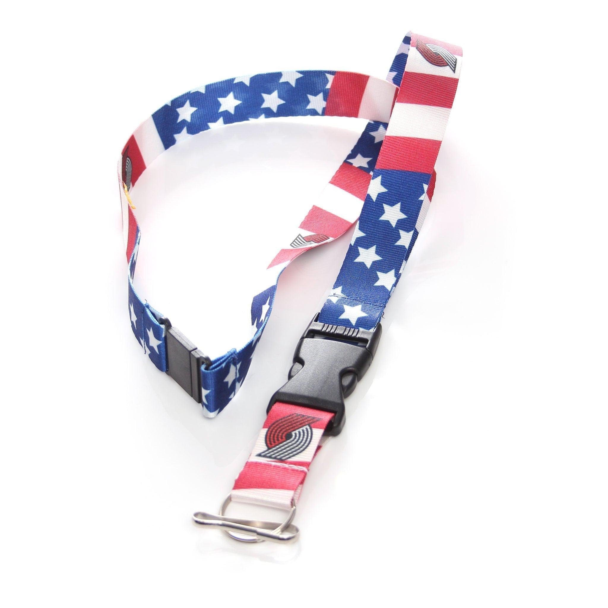 Portland Trail Blazers Stars And Stripes Lanyard - Rip City Clothing