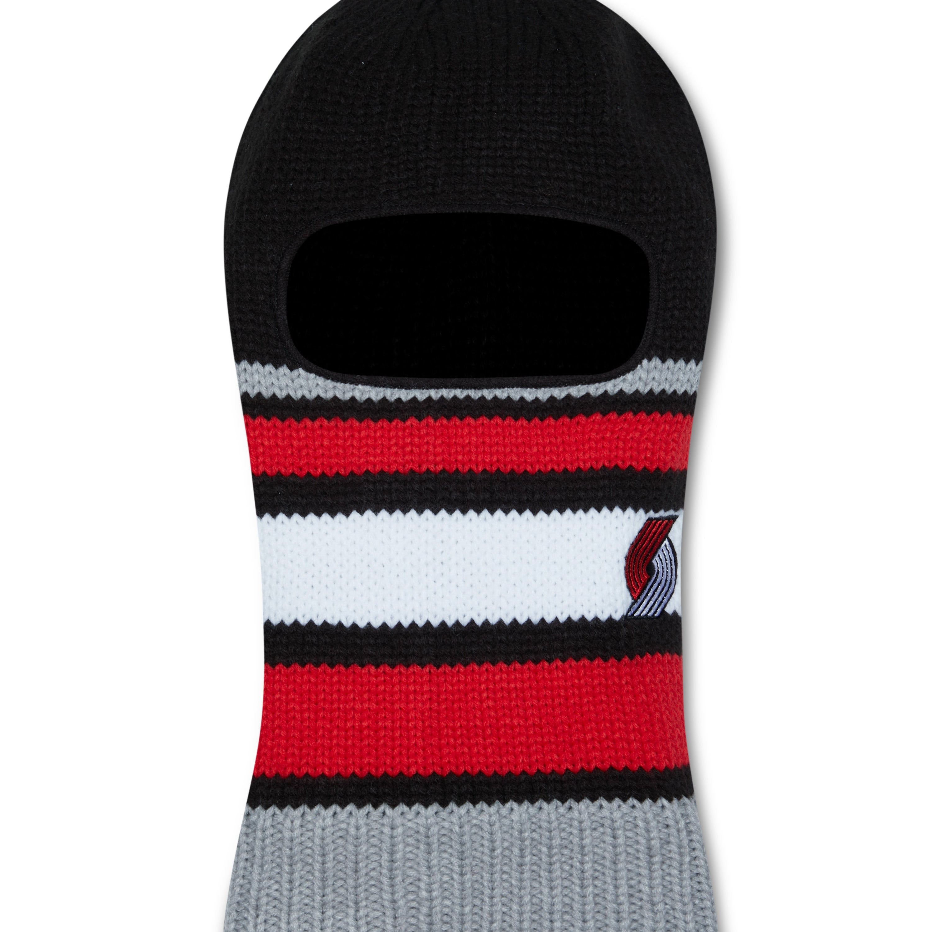 Portland Trail Blazers Stripe Mask Knit Hat - Rip City Clothing