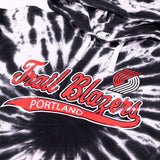Portland Trail Blazers Tie Dye Hoodie Script T-Shirt