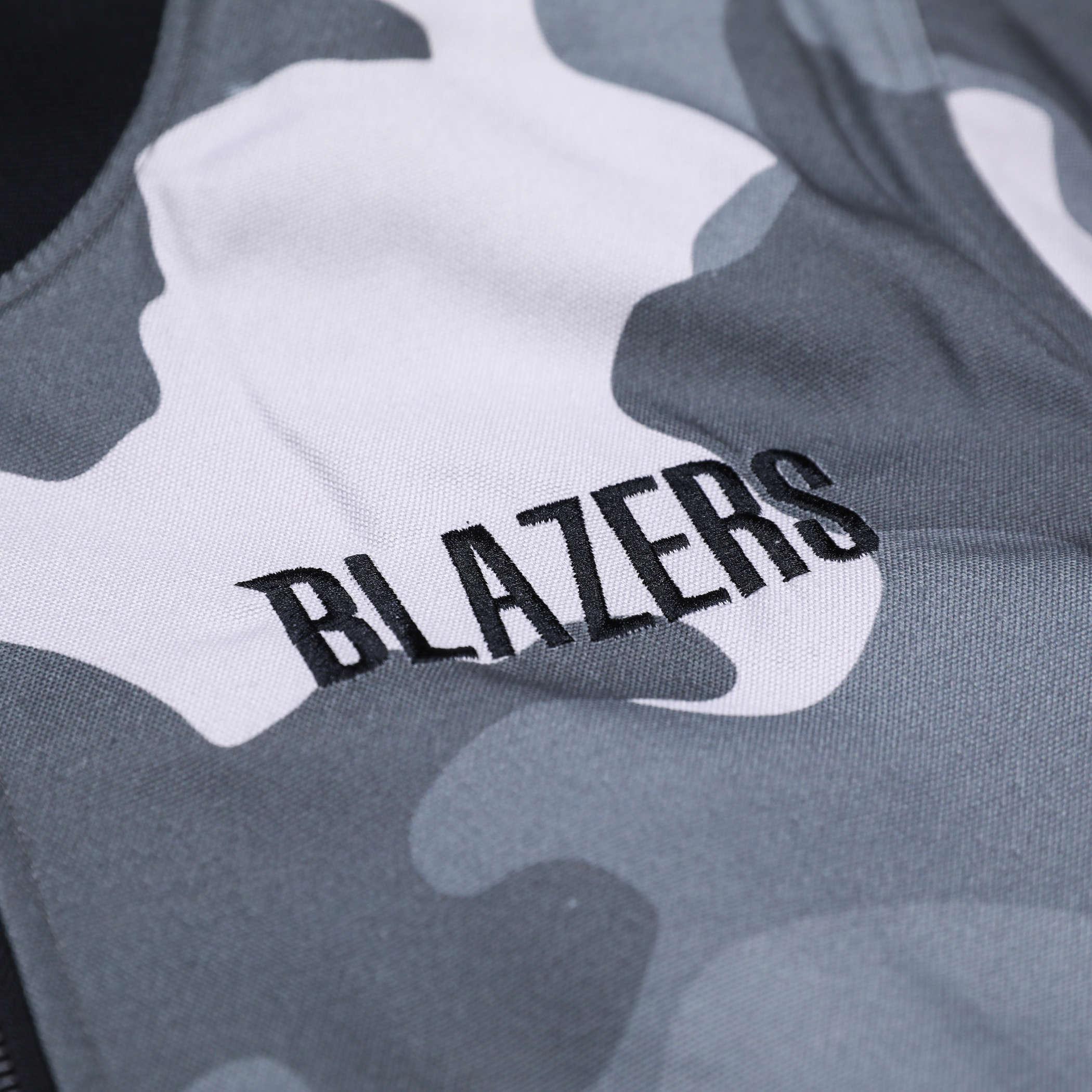 Portland Trail Blazers Wild Collective Camo Bomber - Rip City Clothing