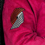 Portland Trail Blazers Wild Collective Corduroy Bomber Jacket - Rip City Clothing