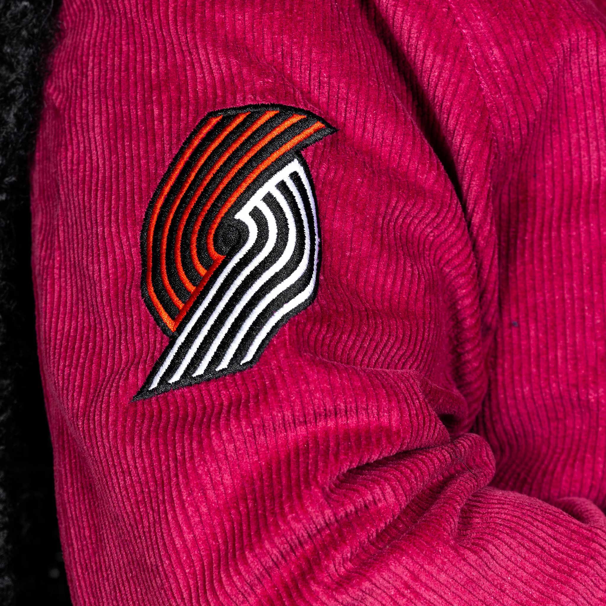 Portland Trail Blazers Wild Collective Corduroy Bomber Jacket - Rip City Clothing