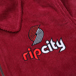 Portland Trail Blazers Wild Collective Corduroy Bomber Jacket - Rip City Clothing