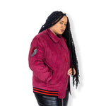 Portland Trail Blazers Wild Collective Corduroy Bomber Jacket - Rip City Clothing