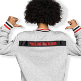 Portland Trail Blazers Wild Collective Gray Quilted Bomber Jacket - Rip City Clothing