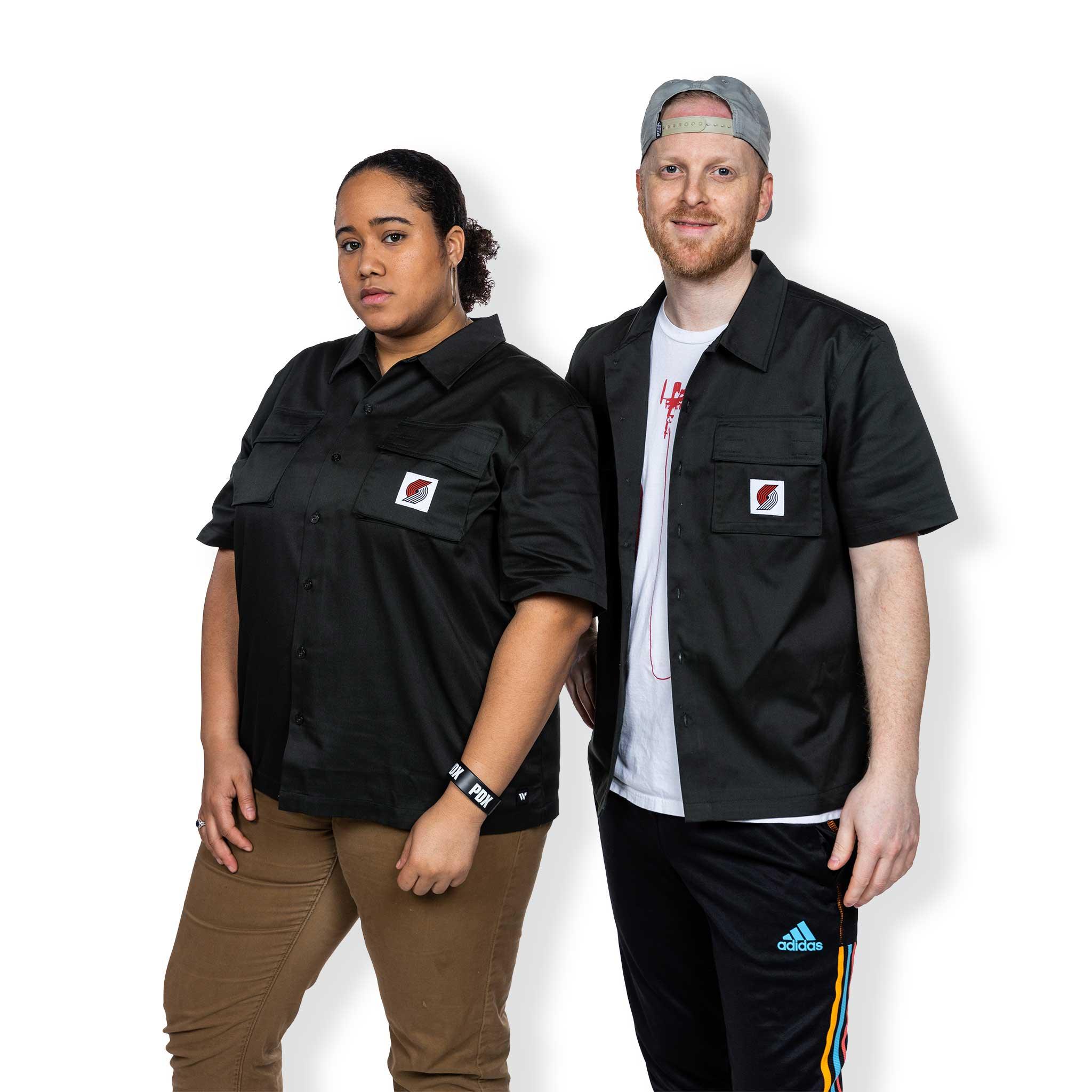 Portland Trail Blazers Wild Collective Pinwheel Utility Shirt - Rip City Clothing