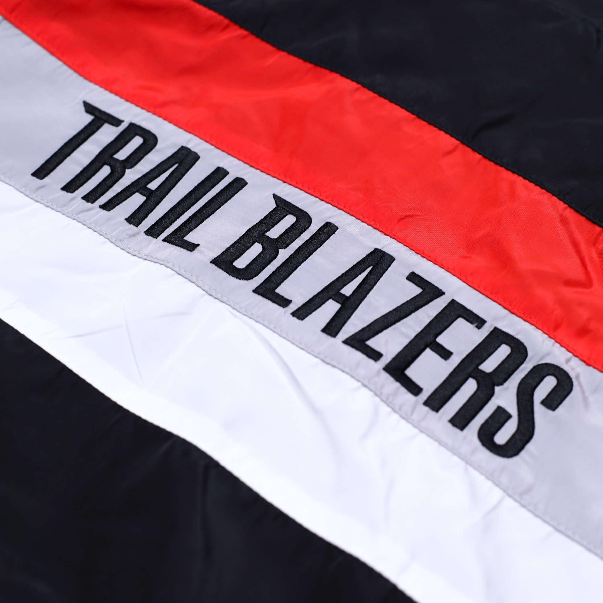 Portland Trail Blazers Wild Collective Striped Track Jacket - Rip City Clothing