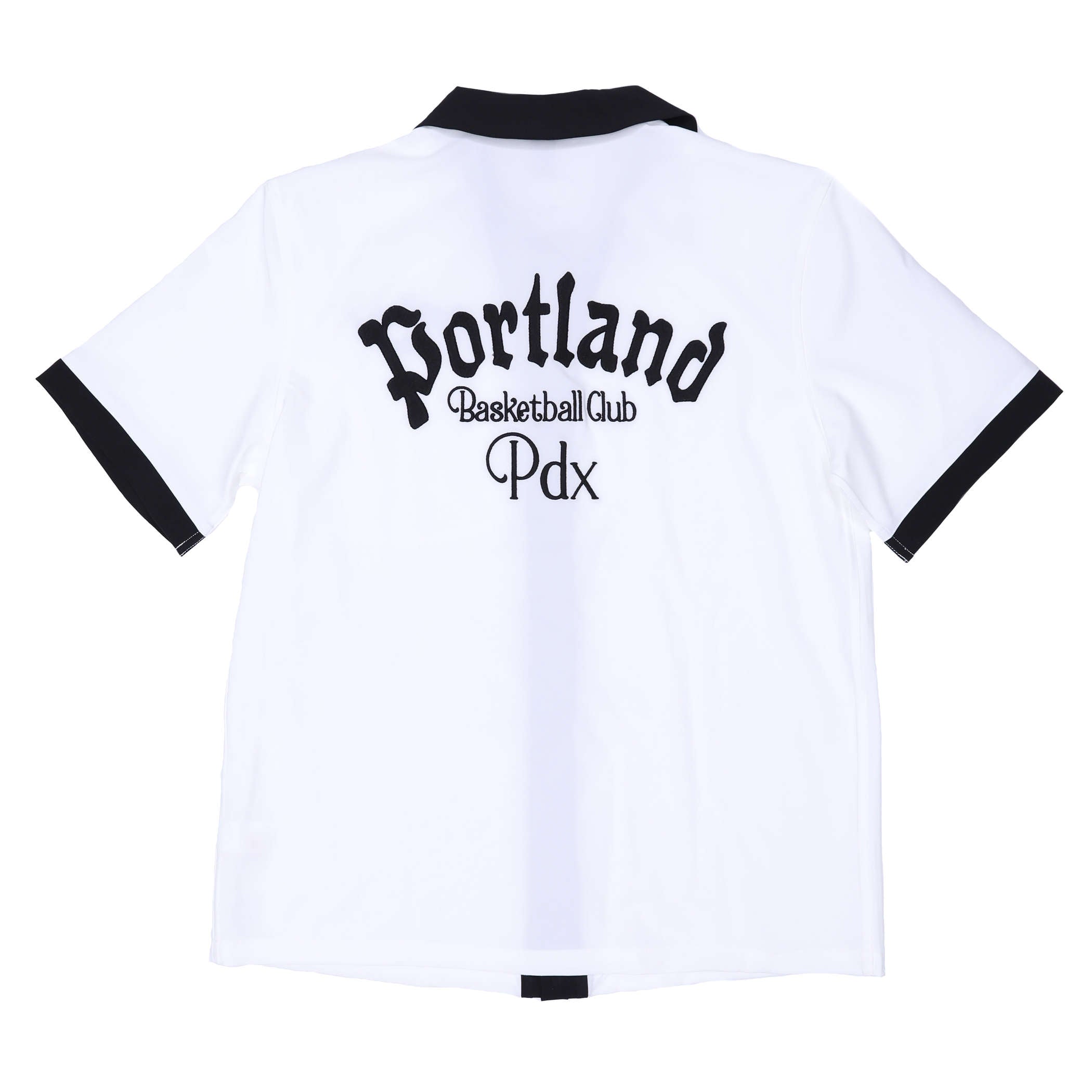 Portland Trail Blazers Wild Collective White Bowling Shirt - S - 