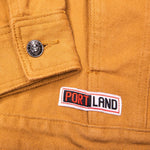 Portland Trail Blazers Wild Collective Women's Mustard Denim Jacket - Rip City Clothing