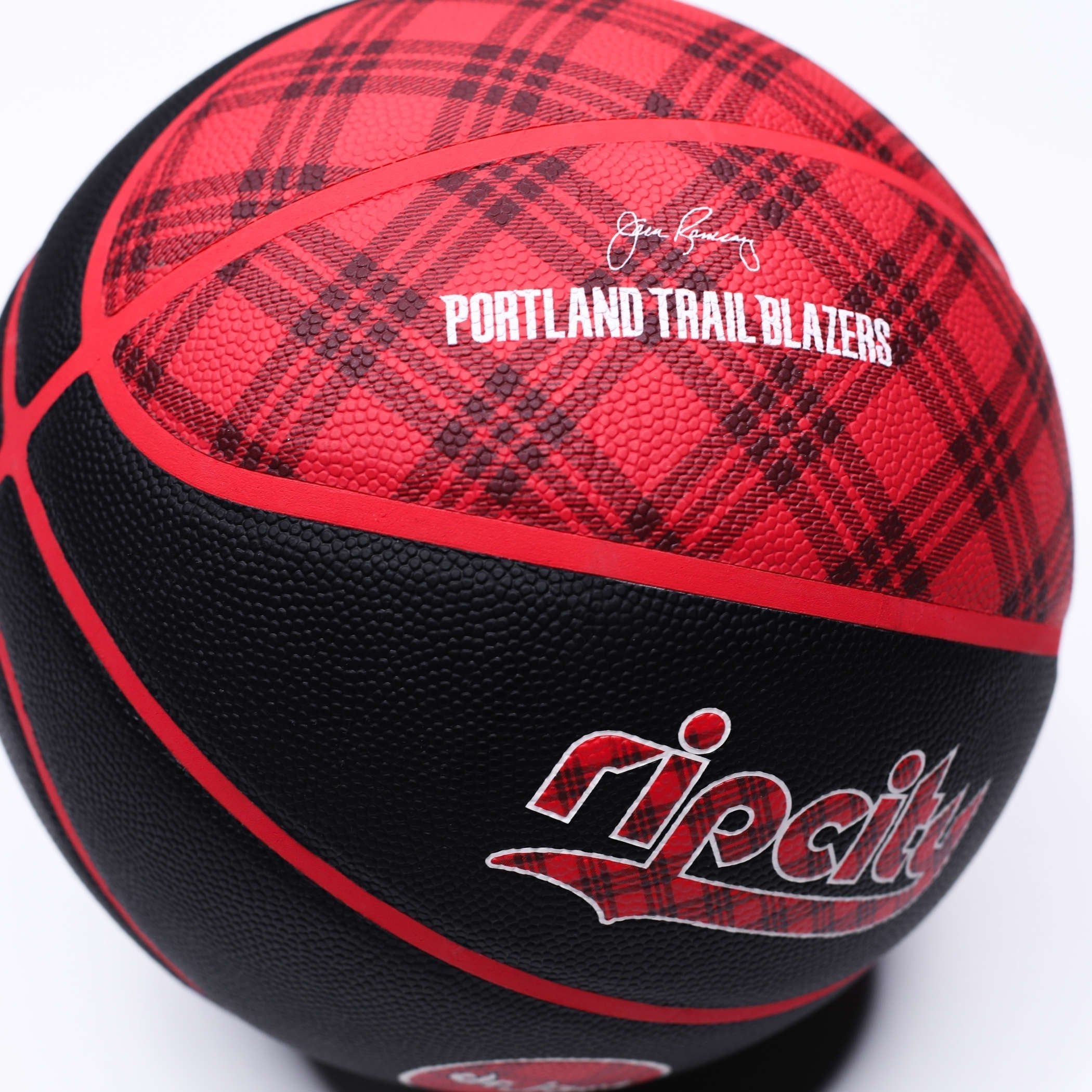 Portland Trail Blazers Wilson Retro Plaid City Edition Collectors Basketball - 