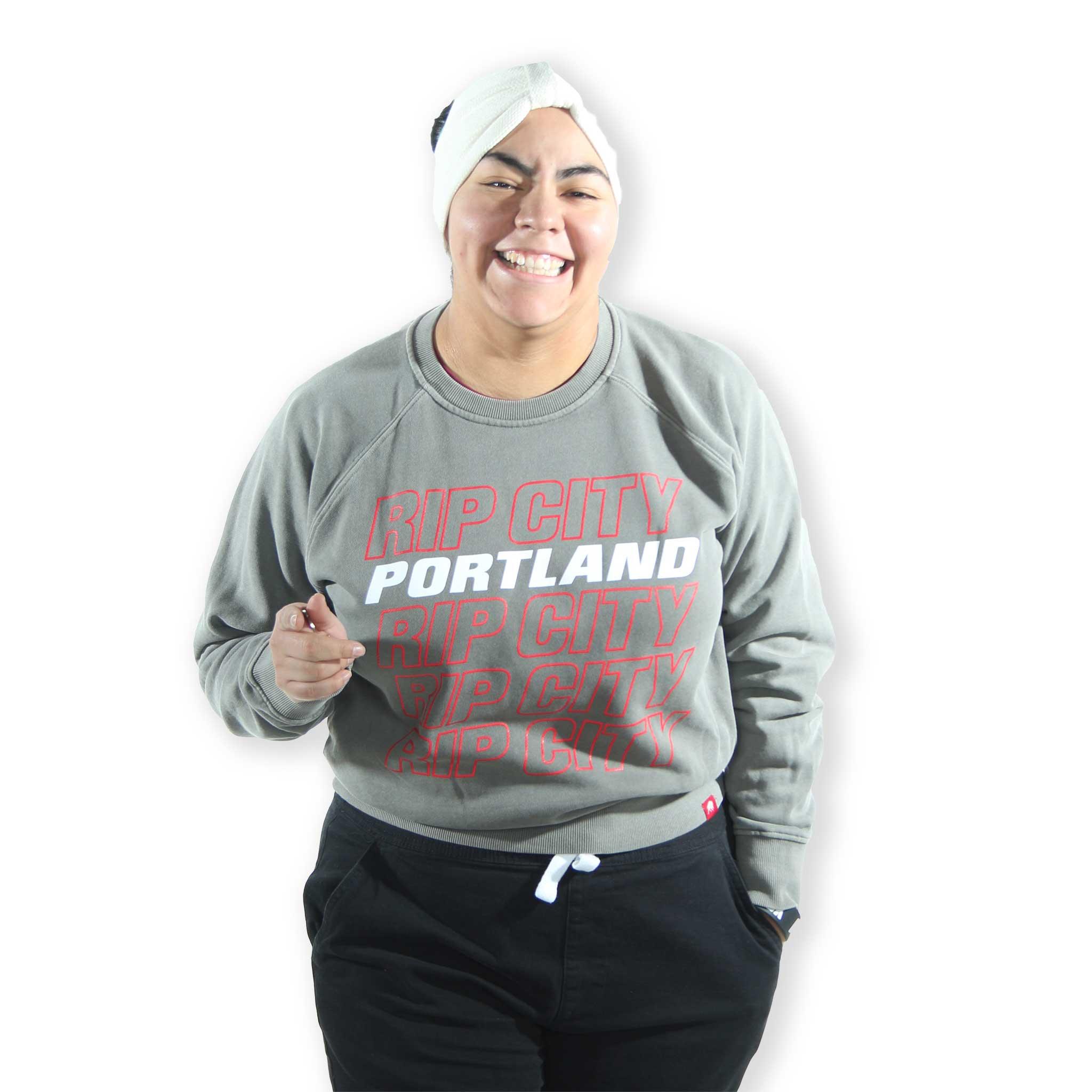 Portland Trail Blazers Women's Ashlyn Crewneck - Rip City Clothing