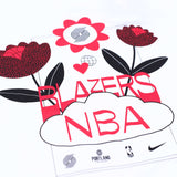 Portland Trail Blazers Women's NBA Nike Flowers Tee - XS - 