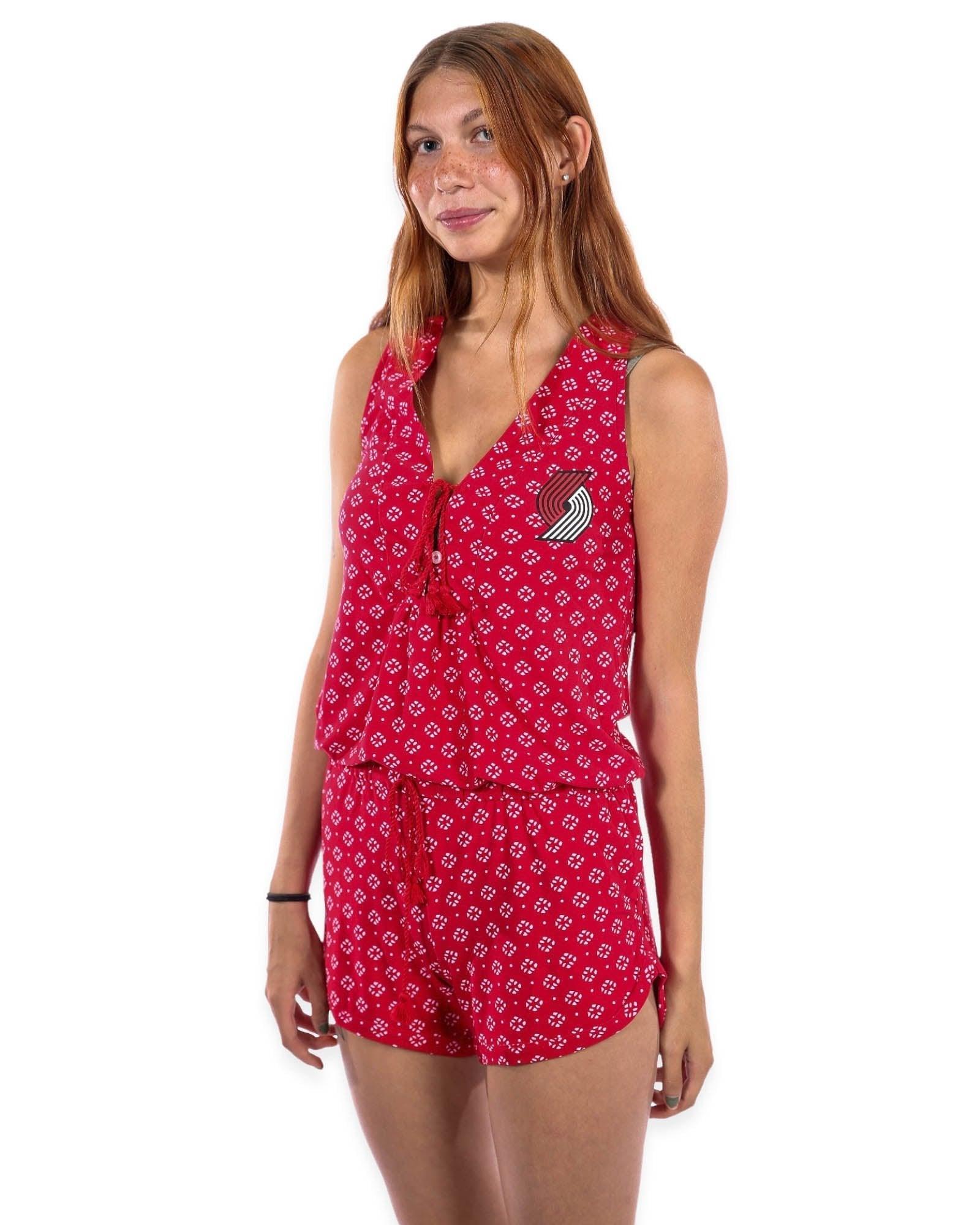 Portland Trail Blazers Women's Red Cloud Romper - Rip City Clothing