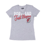 Portland Trail Blazers Women's Training Gray V - Neck Tee - XS - 