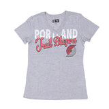 Portland Trail Blazers Women's Training Gray V - Neck Tee - XS - 